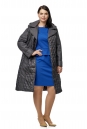 Женское пальто из текстиля с капюшоном 8010068-3