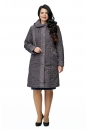 Женское пальто из текстиля с капюшоном 8010436