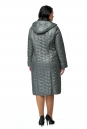 Женское пальто из текстиля с капюшоном, отделка искусственный мех 8011860-3