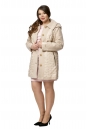 Женское пальто из текстиля с капюшоном 8011903