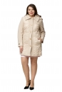 Женское пальто из текстиля с капюшоном 8011903-2