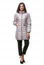 Женское пальто из текстиля с капюшоном 8012369-2