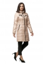 Женское пальто из текстиля с капюшоном 8012370-2