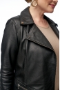 Женское кожаное пальто из натуральной кожи с воротником 8012712-4