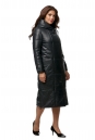 Женское кожаное пальто из натуральной кожи с капюшоном 8013011-2
