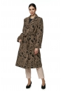 Женское пальто из текстиля с воротником 8016099