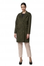 Женское пальто из текстиля с воротником 8016248