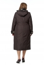 Женское пальто из текстиля с капюшоном, отделка искусственный мех 8016444-3