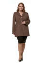 Женское пальто из текстиля с воротником 8017811