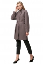 Женское пальто из текстиля с воротником 8017941