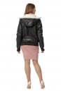 Женская кожаная куртка из эко-кожи с капюшоном 8019807-3