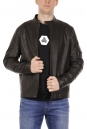 Мужская кожаная куртка из эко-кожи с воротником 8021863-6