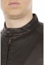 Мужская кожаная куртка из эко-кожи с воротником 8021863-12