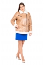 Женская кожаная куртка из натуральной кожи с воротником, отделка овчина 8021989-4