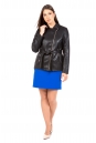 Женская кожаная куртка из эко-кожи с воротником 8022087-5