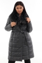 Женское кожаное пальто из натуральной кожи с воротником, отделка енот 8022257-3