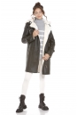 Женская кожаная куртка из эко-кожи с воротником, отделка искусственный мех 8022587-2