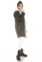 Женская кожаная куртка из эко-кожи с воротником, отделка искусственный мех 8022587-5