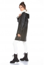 Женская кожаная куртка из эко-кожи с воротником, отделка искусственный мех 8022591-4