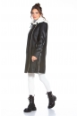 Женская кожаная куртка из эко-кожи с воротником, отделка искусственный мех 8022591-8