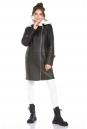 Женская кожаная куртка из эко-кожи с воротником, отделка искусственный мех 8022591-9