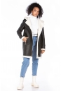Женское кожаное пальто из эко-кожи с капюшоном, отделка искусственный мех 8023158-8