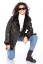Женская кожаная куртка из эко-кожи с воротником, отделка искусственный мех 8023159-4