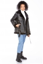 Женская кожаная куртка из эко-кожи с воротником, отделка искусственный мех 8023159-6