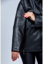Женская кожаная куртка из эко-кожи с капюшоном 8023320-6