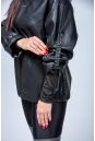 Женская кожаная куртка из эко-кожи с капюшоном 8023320-9