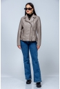 Женская кожаная куртка из эко-кожи с воротником 8023321-10