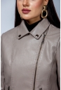 Женская кожаная куртка из эко-кожи с воротником 8023321-11