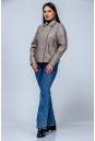 Женская кожаная куртка из эко-кожи с воротником 8023321-16