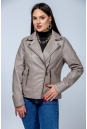 Женская кожаная куртка из эко-кожи с воротником 8023321-19