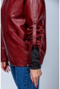 Женская кожаная куртка из эко-кожи с капюшоном 8023323-7