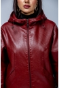 Женская кожаная куртка из эко-кожи с капюшоном 8023323-10