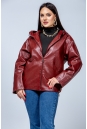 Женская кожаная куртка из эко-кожи с капюшоном 8023323-13
