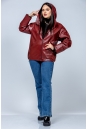 Женская кожаная куртка из эко-кожи с капюшоном 8023323-14