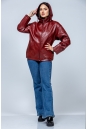 Женская кожаная куртка из эко-кожи с капюшоном 8023323-16