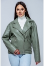 Женская кожаная куртка из эко-кожи с воротником 8023324-2