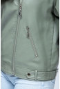 Женская кожаная куртка из эко-кожи с воротником 8023324-9