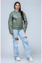 Женская кожаная куртка из эко-кожи с воротником 8023324-15