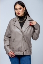 Женская кожаная куртка из эко-кожи с воротником 8023328