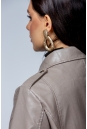 Женская кожаная куртка из эко-кожи с воротником 8023328-6