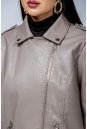 Женская кожаная куртка из эко-кожи с воротником 8023328-7