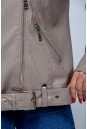 Женская кожаная куртка из эко-кожи с воротником 8023328-9