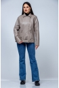 Женская кожаная куртка из эко-кожи с воротником 8023328-13
