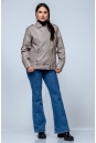 Женская кожаная куртка из эко-кожи с воротником 8023328-15