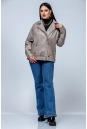 Женская кожаная куртка из эко-кожи с воротником 8023328-16