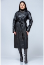 Женское кожаное пальто из эко-кожи с воротником 8023361-21
